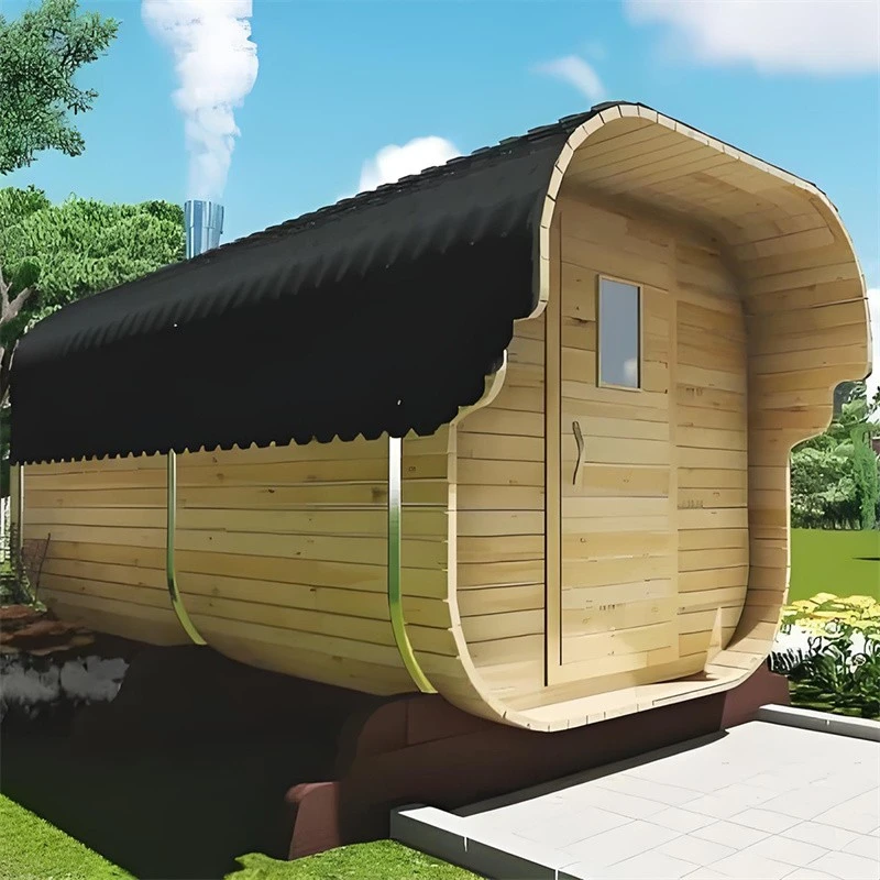 Outdoor Cube Sauna Room (2)